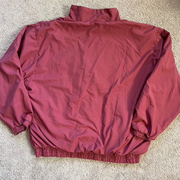 Vintage Adolfo Sport Embroidered Arabian 90s Elephant Orange Zip Jacket Women XL - Picture 5 of 8